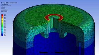 Ansys_Instantaneous_temperature_distribution